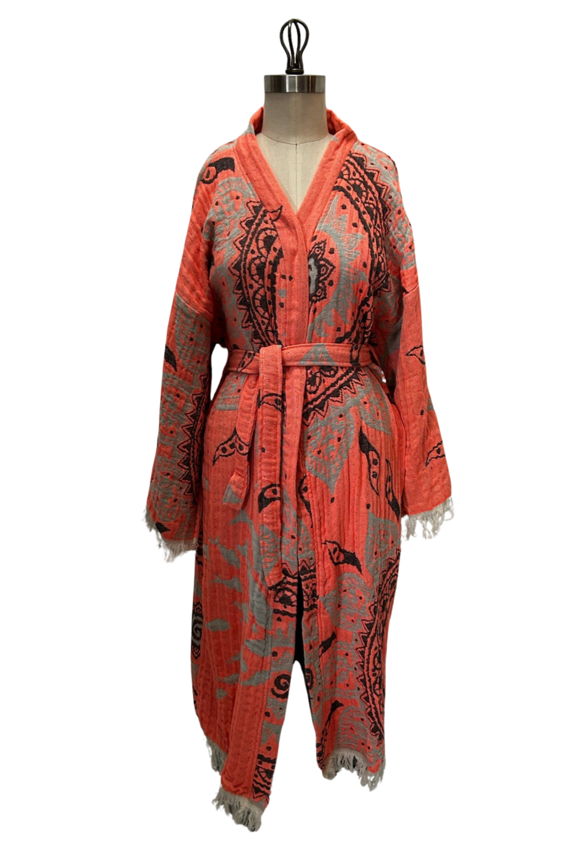 Sunburst Robe in Coral