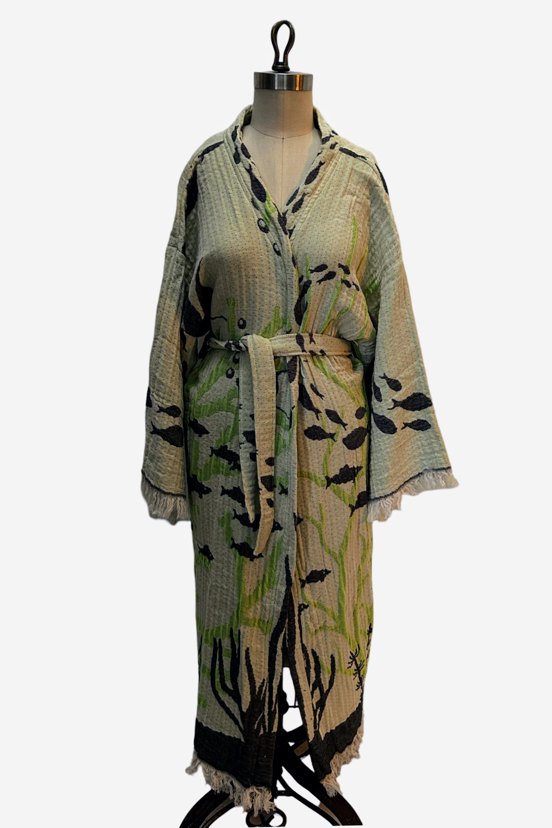 Coral Reef Robe in Green