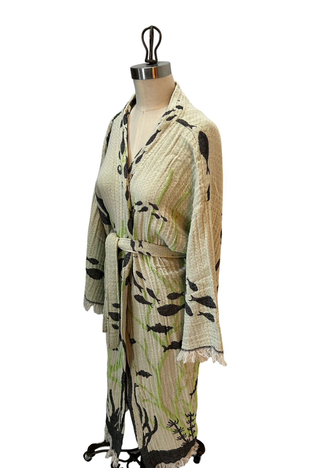 Coral Reef Robe in Green