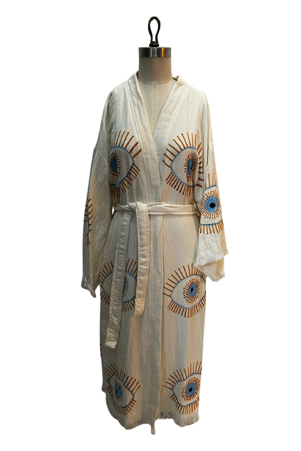 Evil Eye Robe in Cream