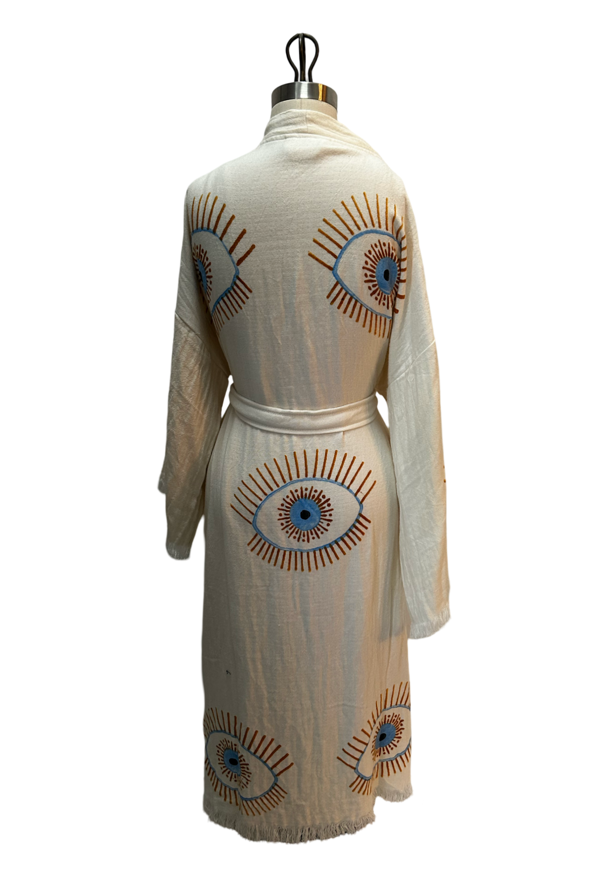 Evil Eye Robe in Cream