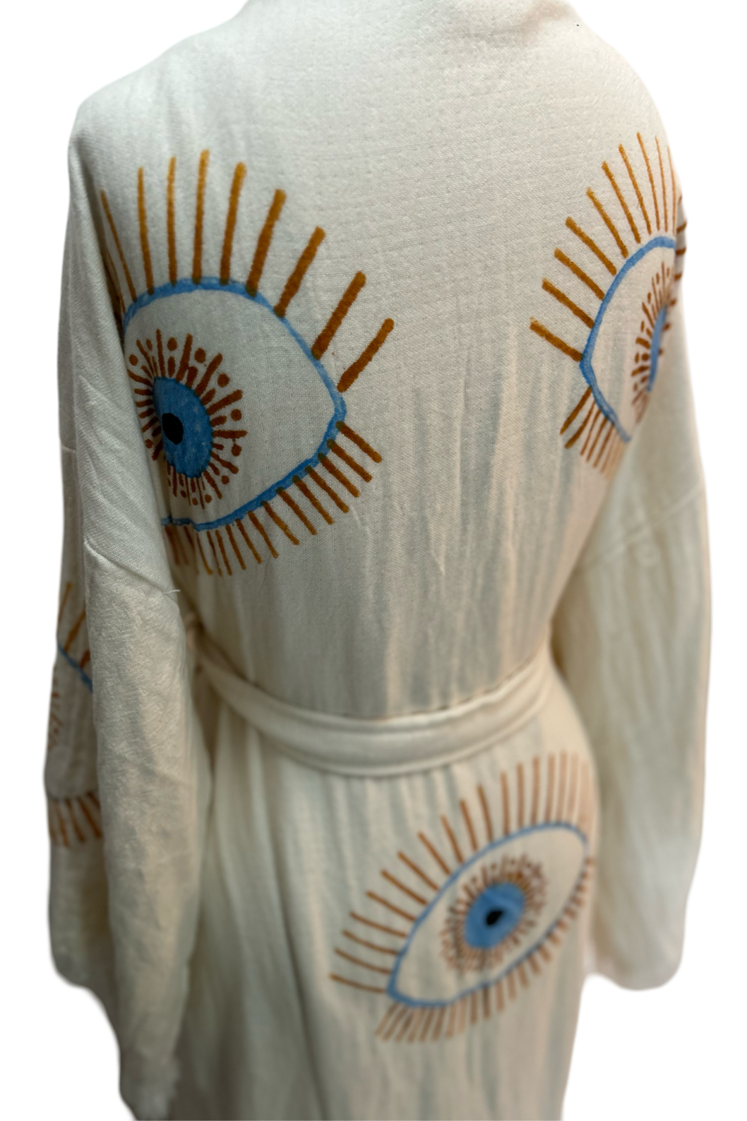 Evil Eye Robe in Cream