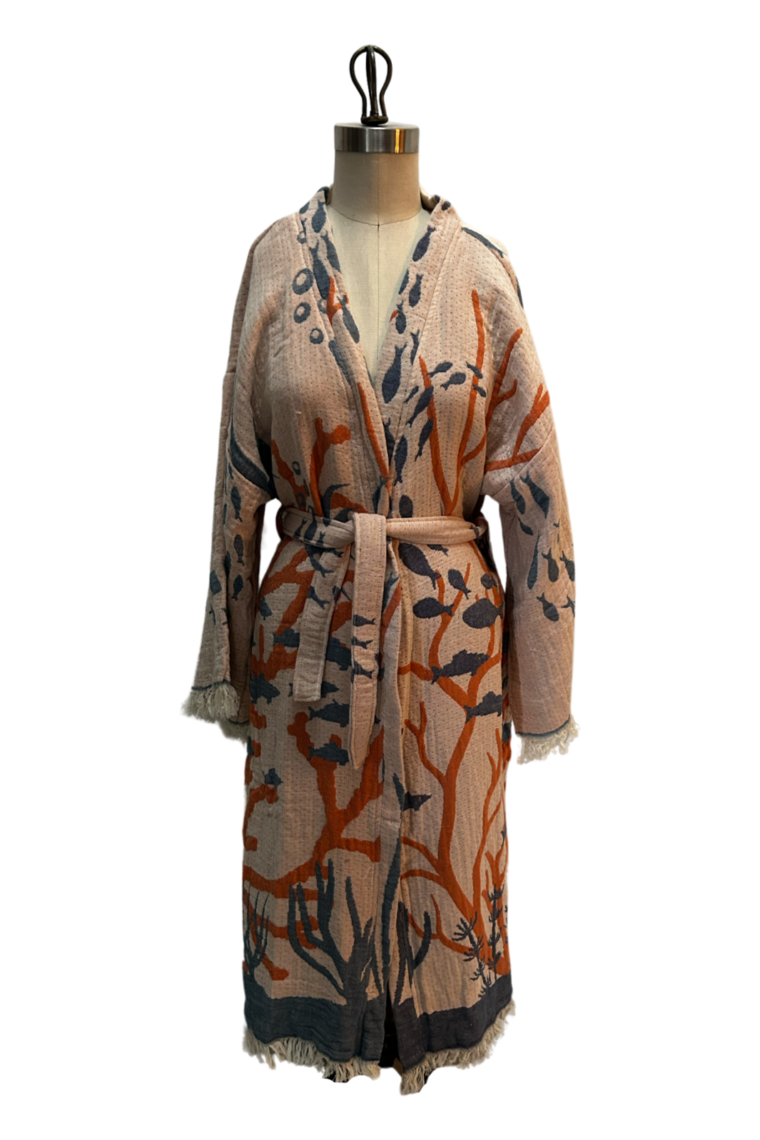 Coral Reef Robe in Cream