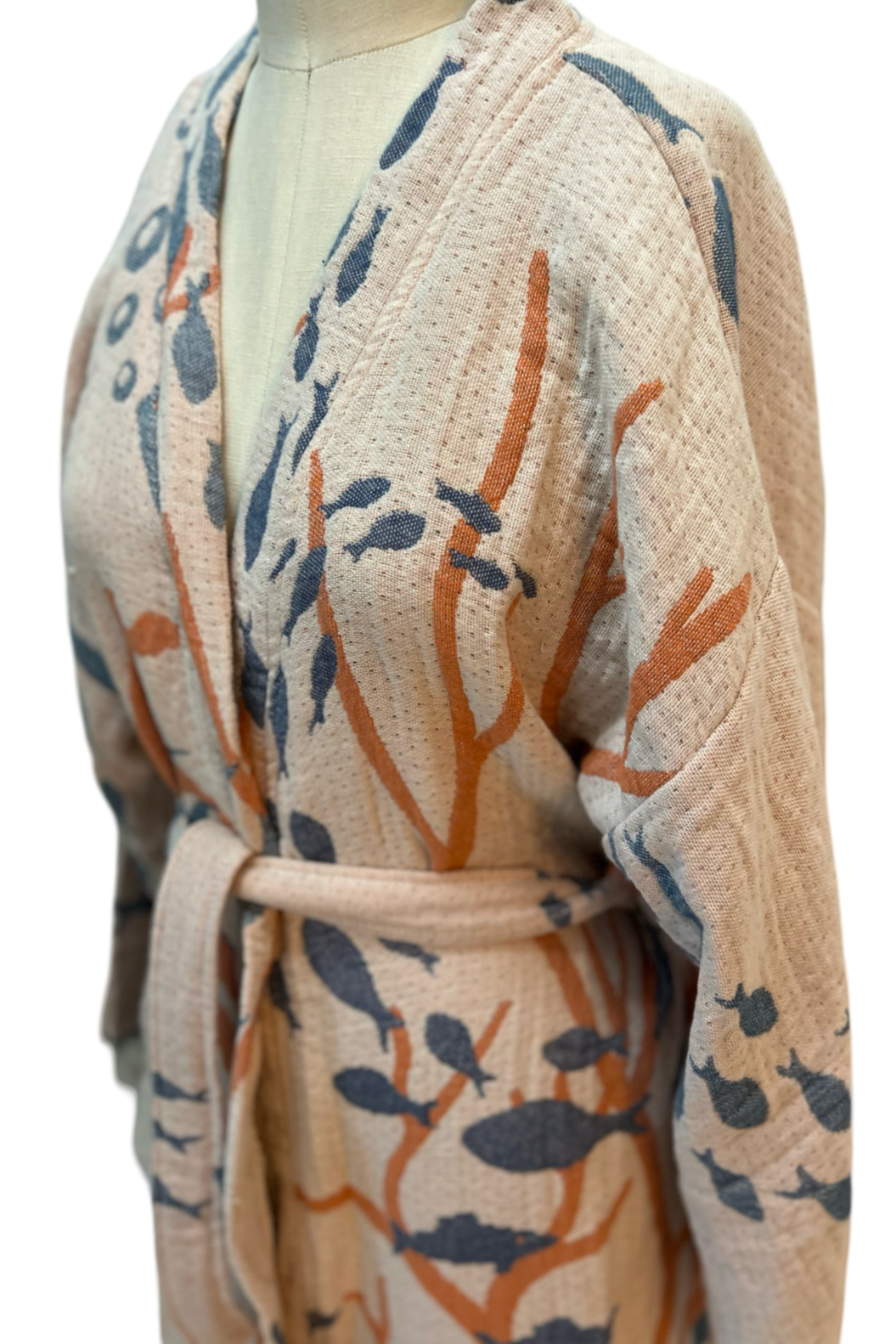 Coral Reef Robe in Cream