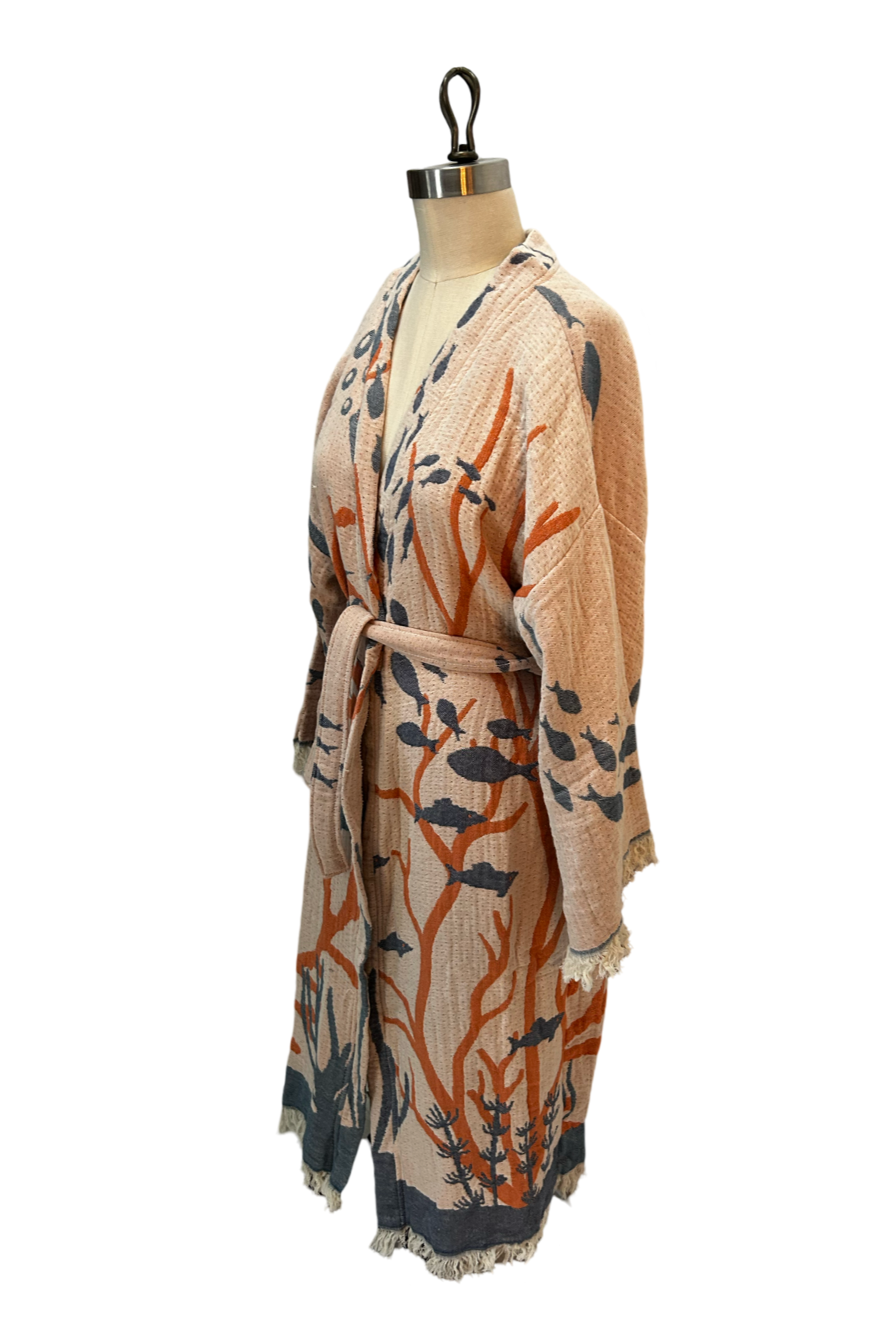 Coral Reef Robe in Cream